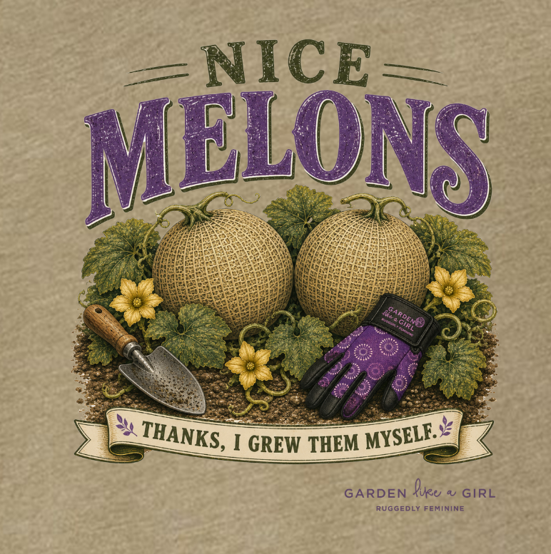 Nice Melons V-Neck Tee — Funny Gardening Shirt for Women
