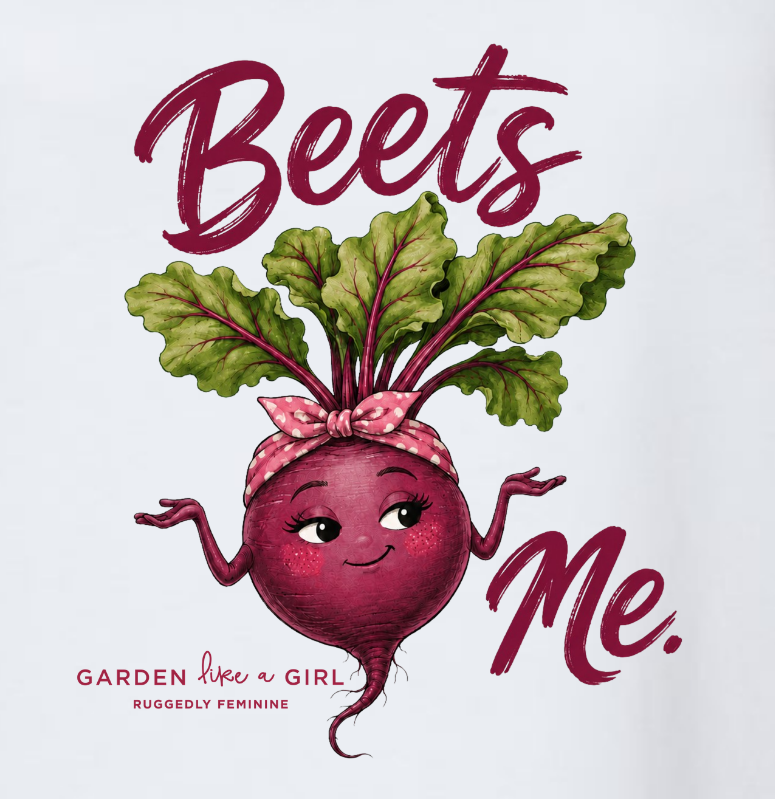 Beets Me V-Neck Tee — Funny Female Gardeners Shirt