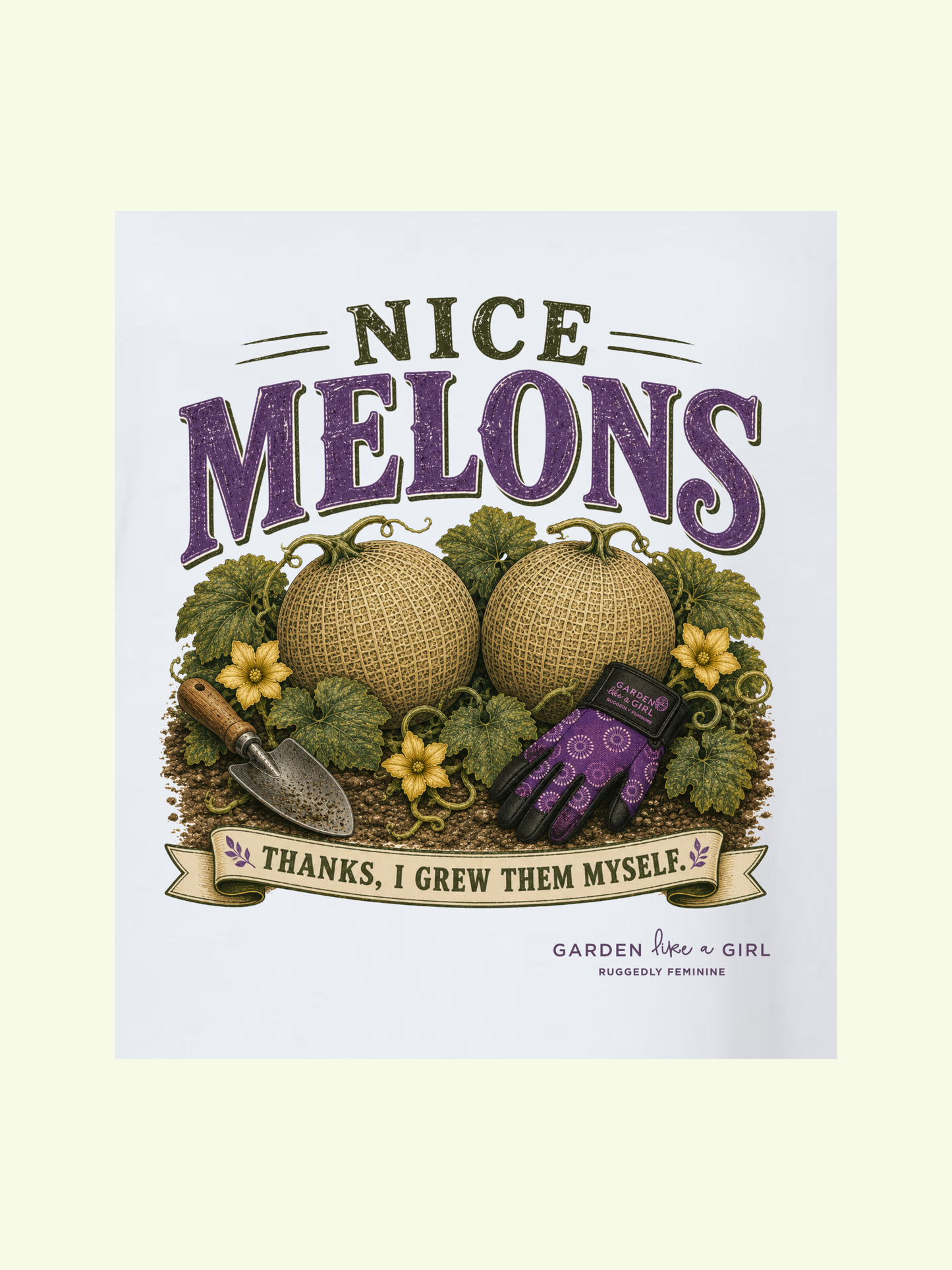 Nice Melons Graphic Tee — Vintage Gardening T-Shirt