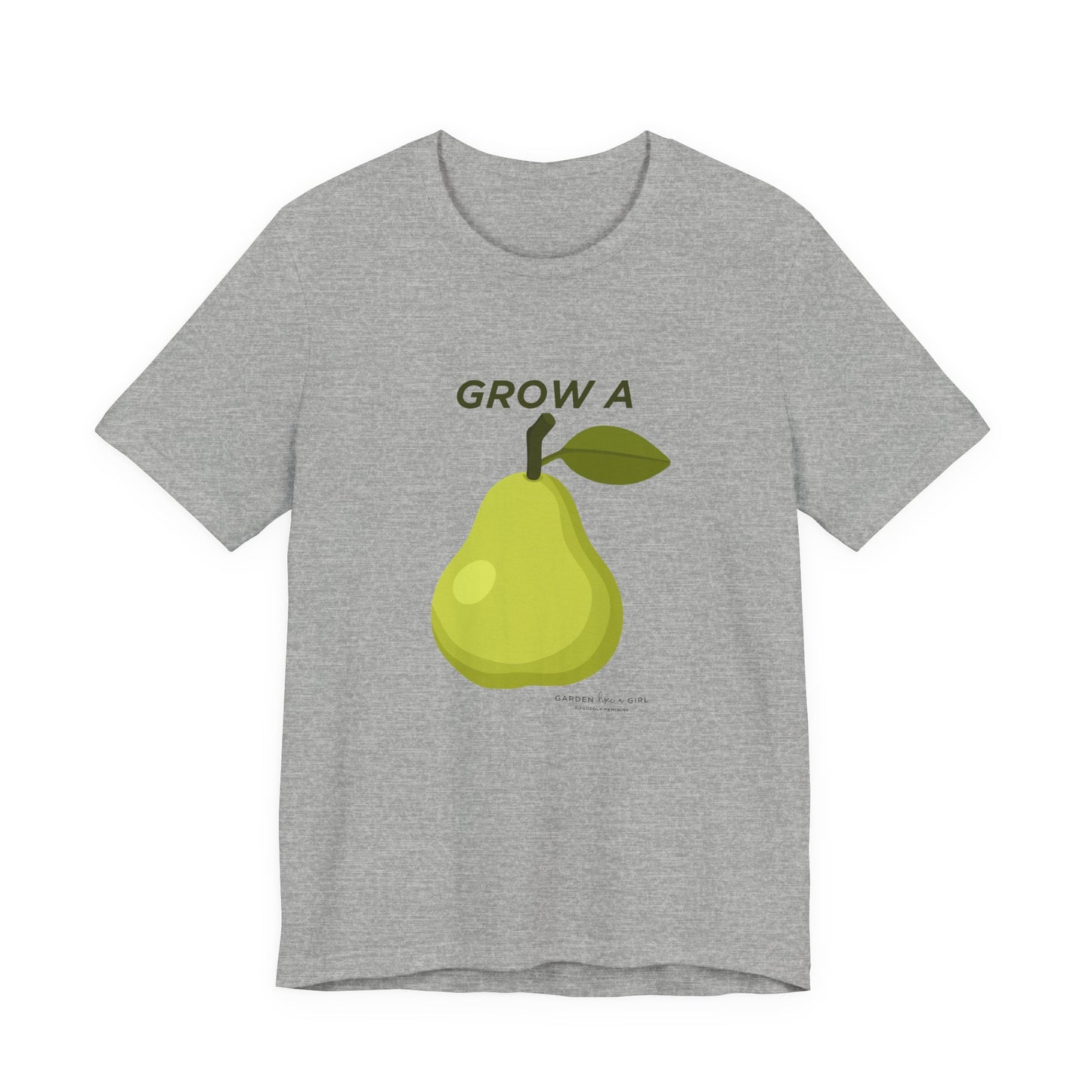 Grow A Pear Graphic T-Shirt — Fun Pear Illustration Tee