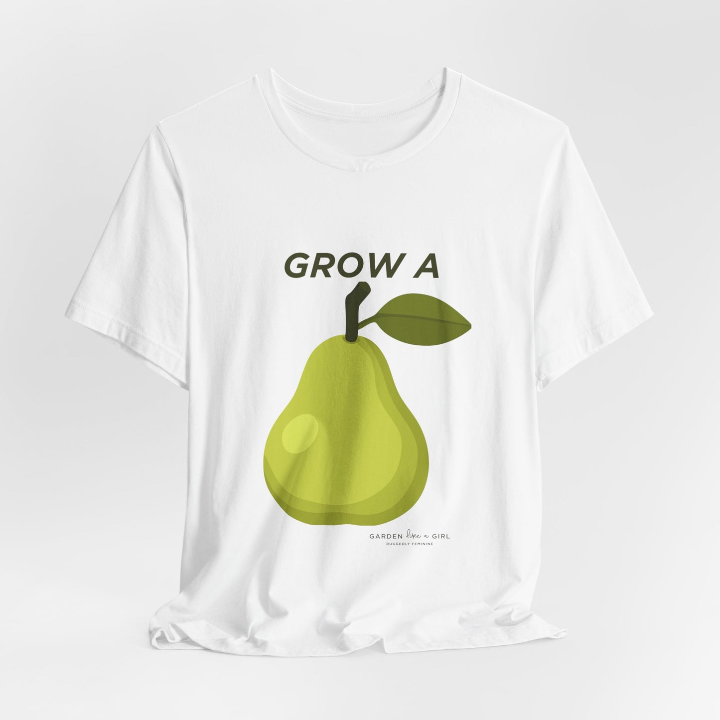 Grow A Pear Graphic T-Shirt — Fun Pear Illustration Tee