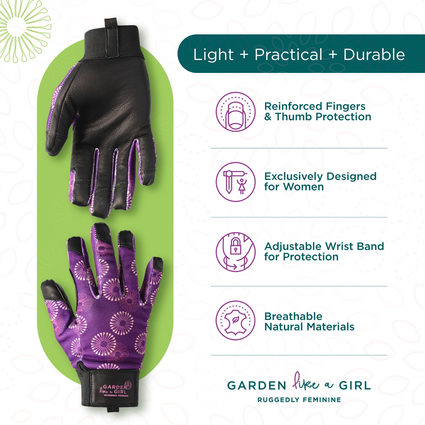 WEEDIES Lite | Lightweight Women's Gardening Gloves