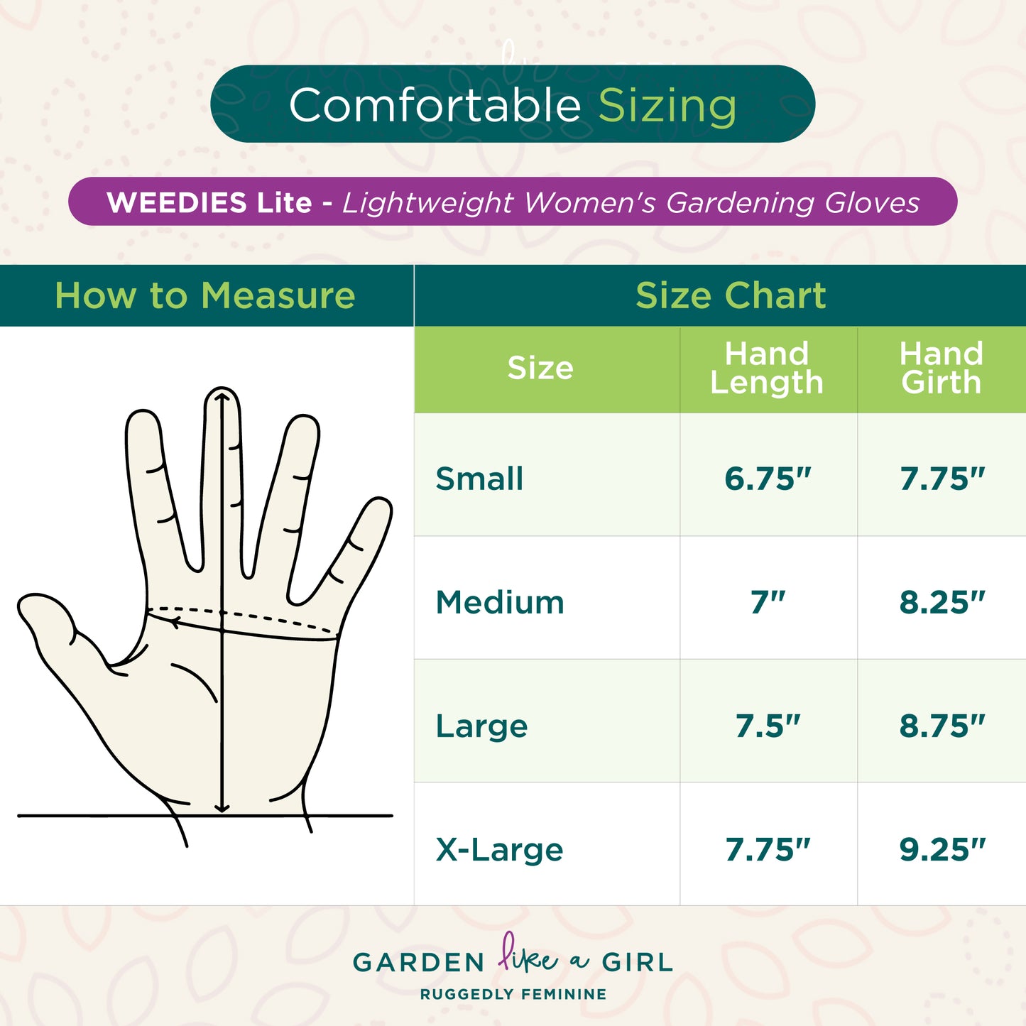 WEEDIES Lite | Lightweight Women's Gardening Gloves